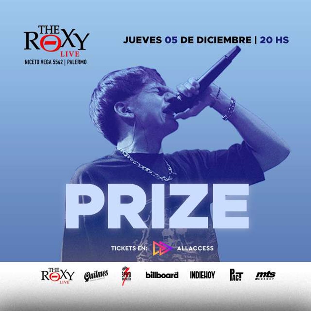 Prize en The Roxy Live