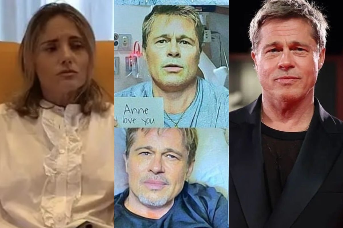 Anne, la francesa estafada / Imágenes del falso Brad Pitt / El verdadero Brad Pitt