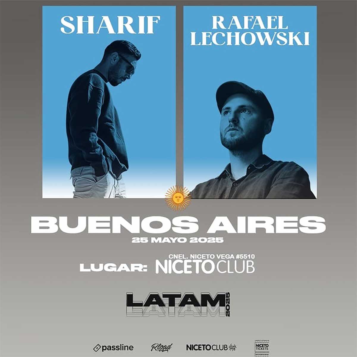 Sharif y Rafael Lechowski en Argentina