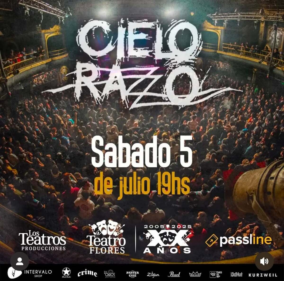 Cielo Razzo en Teatro Flores
