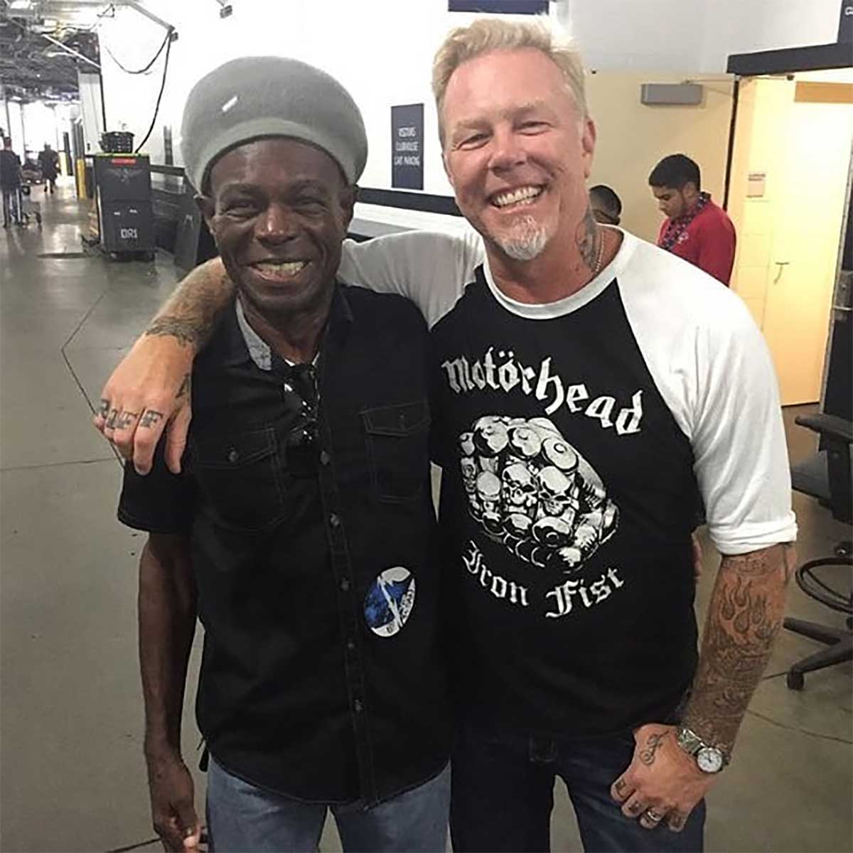 Lloyd Grant junto a James Hetfield