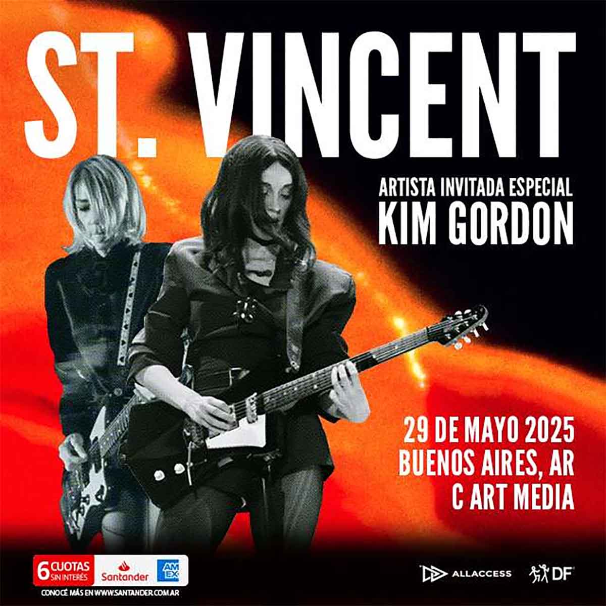 St. Vincent y Kim Gordon en Argentina