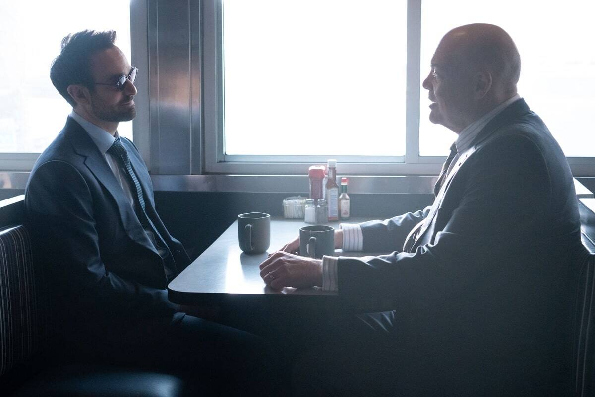 Charlie Cox y Vincent D'Onofrio en Daredevil: Born Again