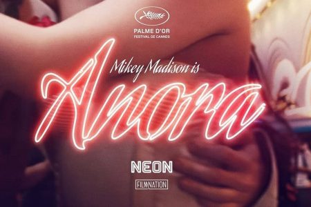 El diseñador argentino que hizo la tipografía de Anora Póster de Anora
