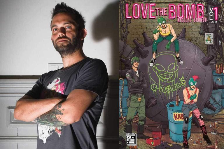 Nicolás Brondo y su historieta Love the Bomb