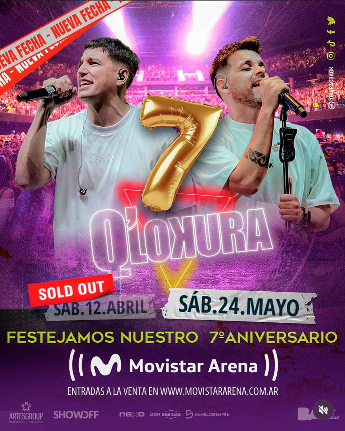 Q' Lokura en Movistar Arena