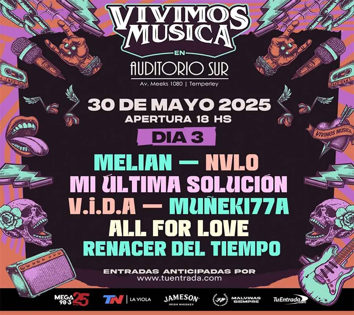 Festival Vivimos Música 2025 - Día 3 en Auditorio Sur