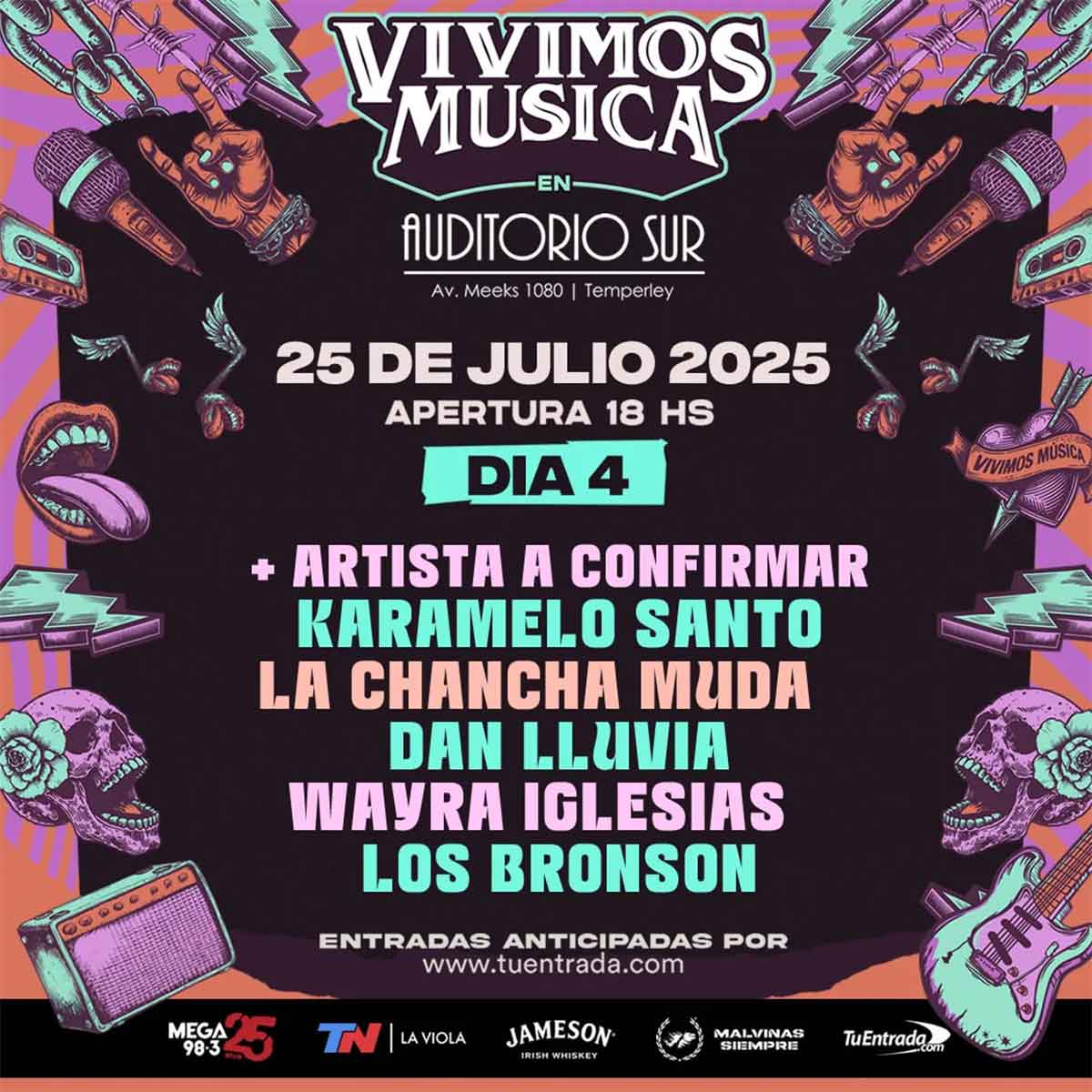Festival Vivimos Música 2025 - Día 4 en Auditorio Sur