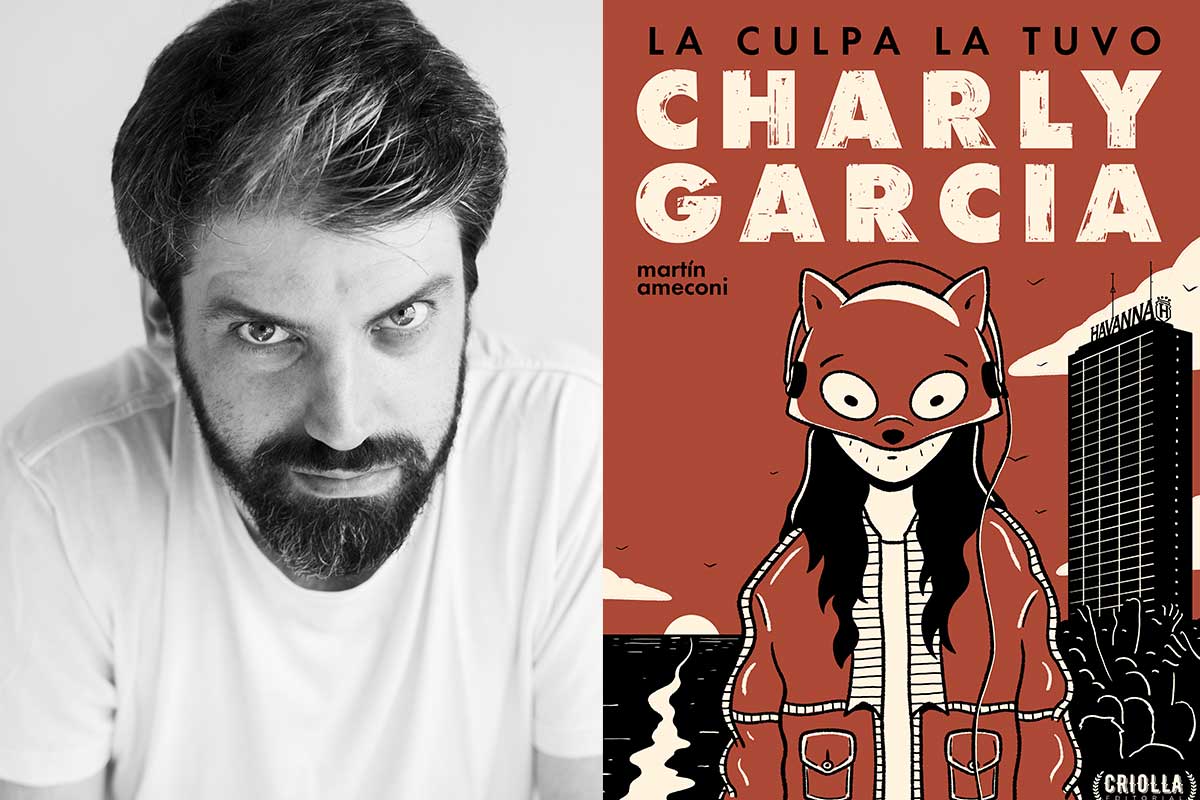 Martín Ameconi y su libro La culpa la tuvo Charly García