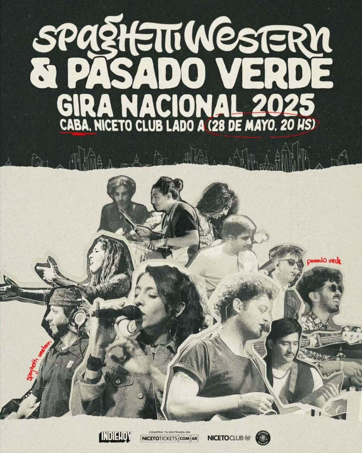 Spaghetti Western y Pasado Verde en Niceto Club