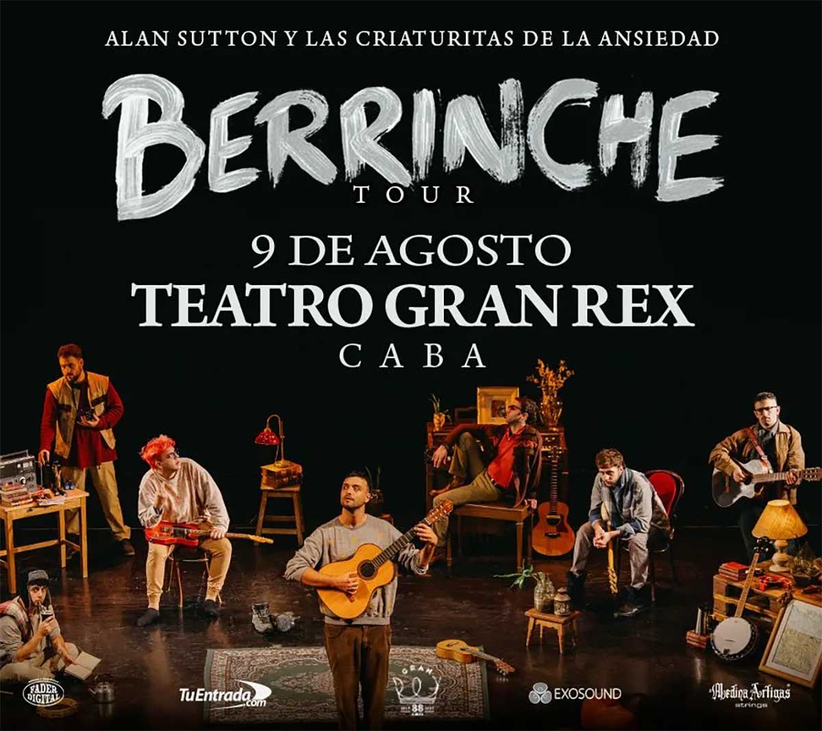 Alan Sutton y Las Criaturitas de la Ansiedad en Teatro Gran Rex