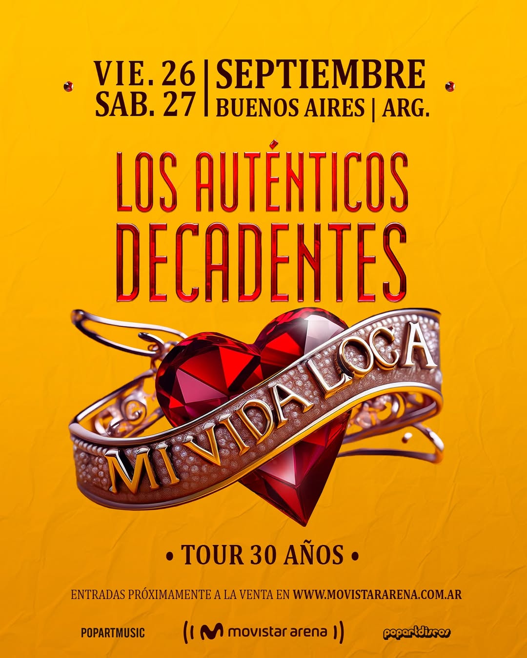 Los Auténticos Decadentes en Movistar Arena