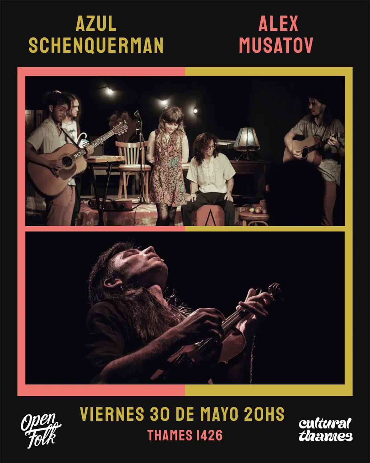 Azul Schenquerman y Alex Musatov en Cultural Thames