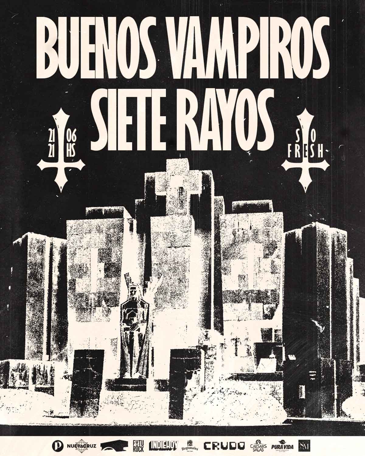 Buenos Vampiros y Siete Rayos en Bahía Blanca