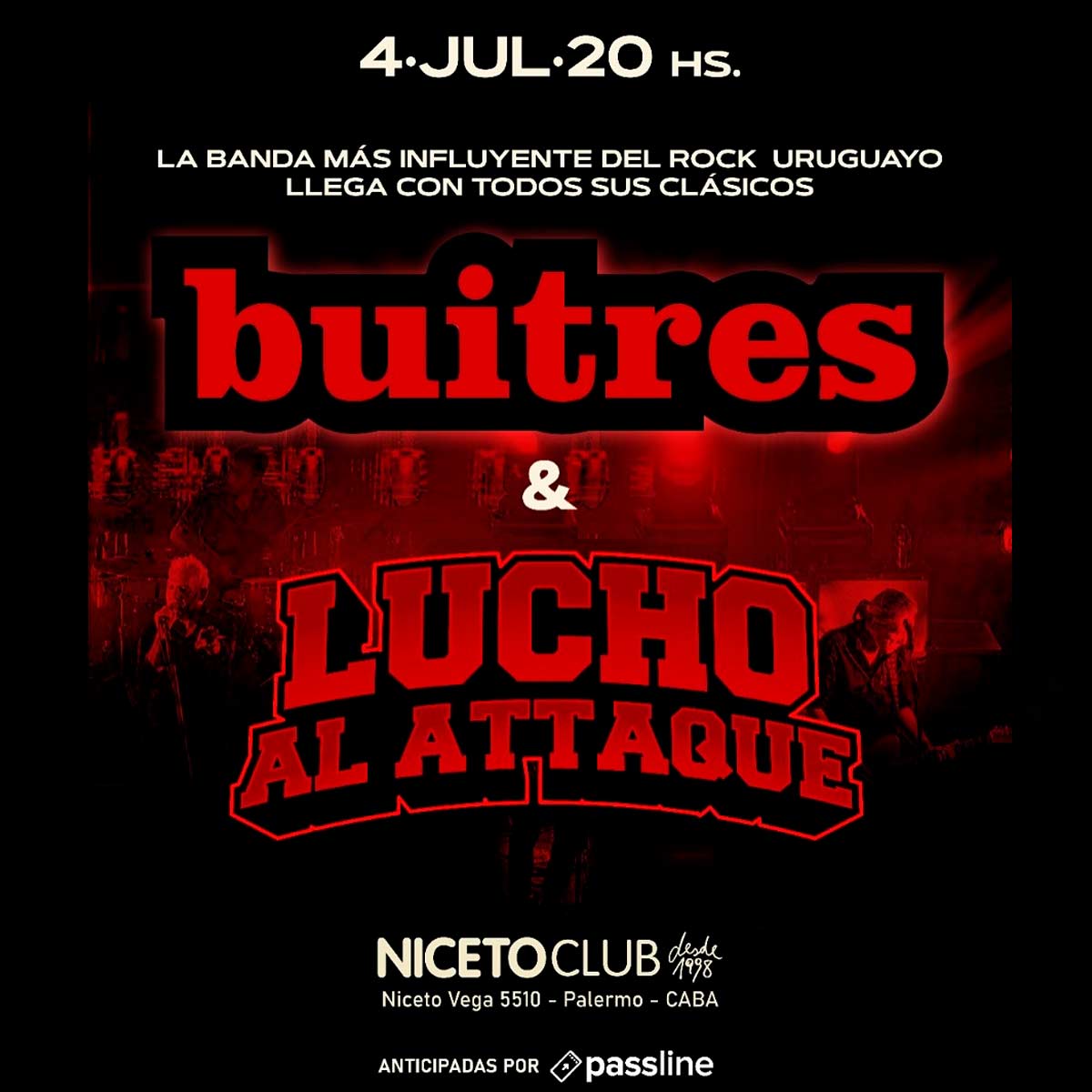 Buitres + Lucho al Attaque en Niceto Club