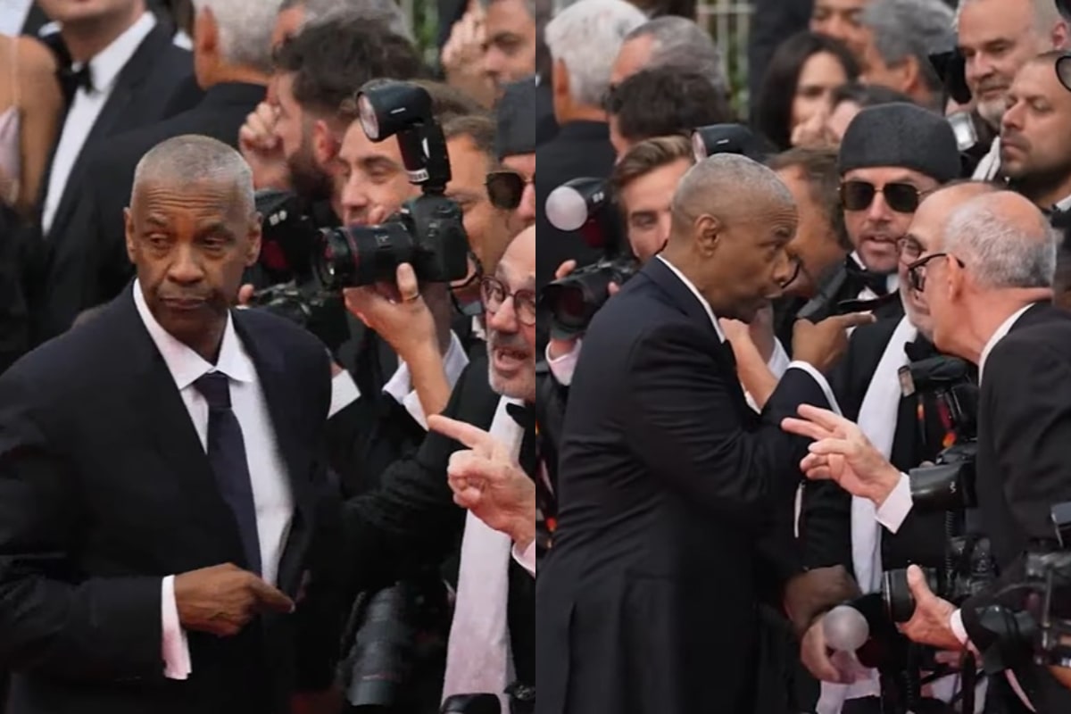 Denzel Washington enojado en Cannes