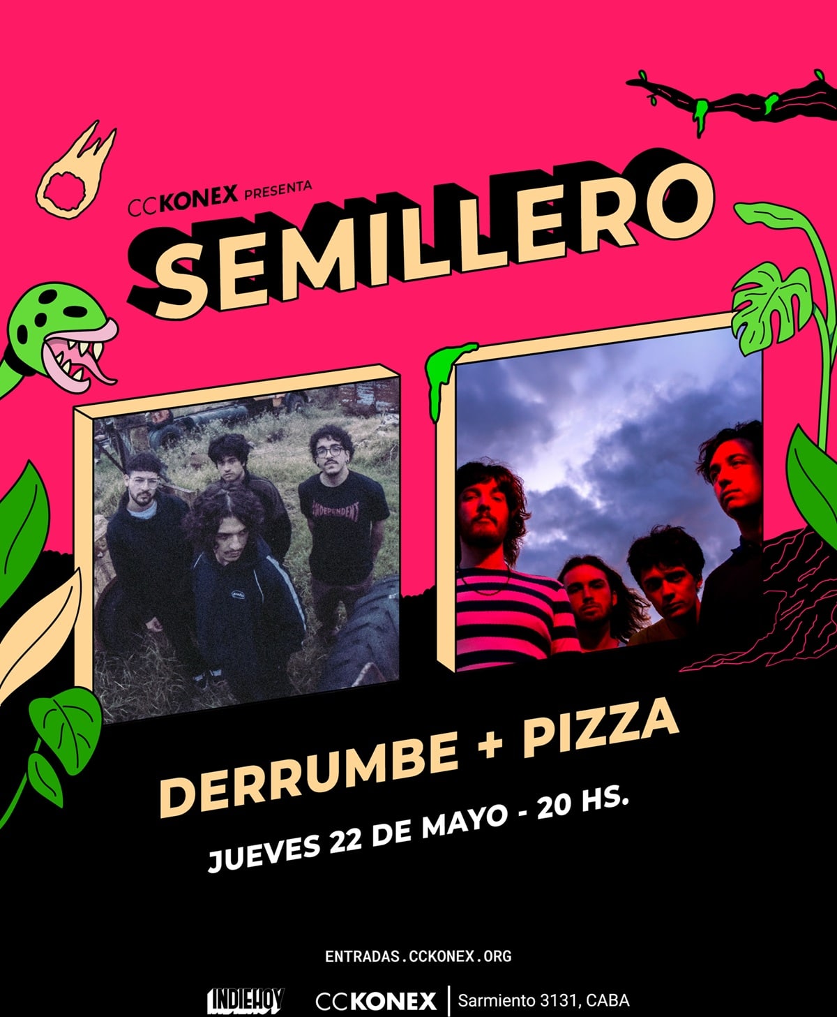 Semillero Konex: Derrumbe y Pizza
