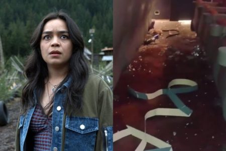 Destino final: Lazos de sangre / Fragmento de un video del cine de La Plata donde cayó el techo