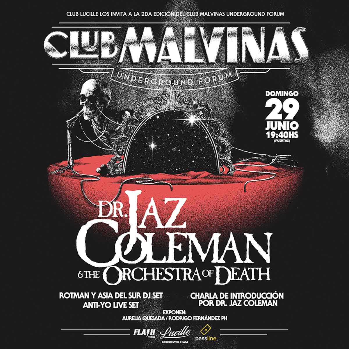 Jaz Coleman and The Orchestra of Death en Lucille