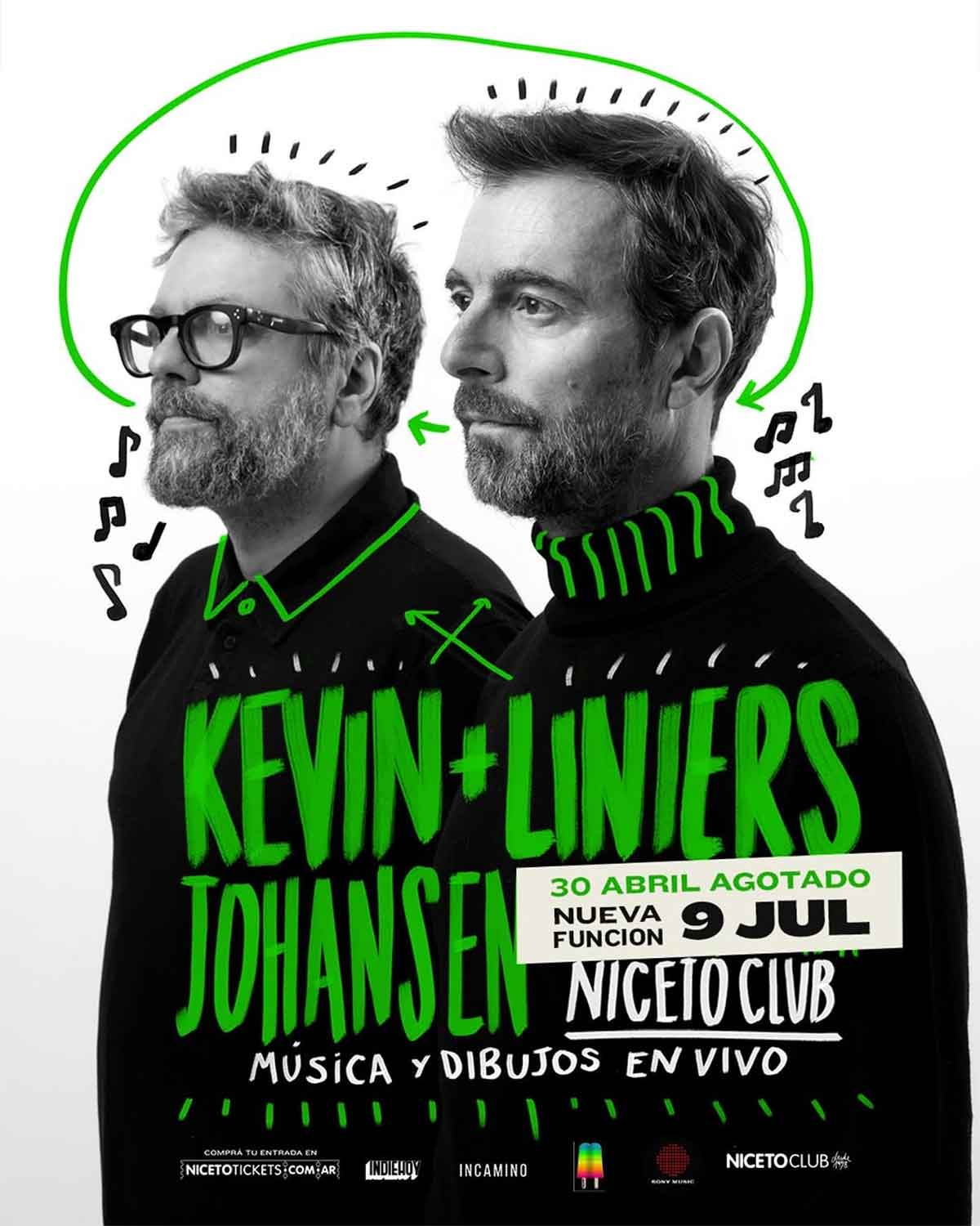 Kevin Johansen y Liniers en Niceto Club