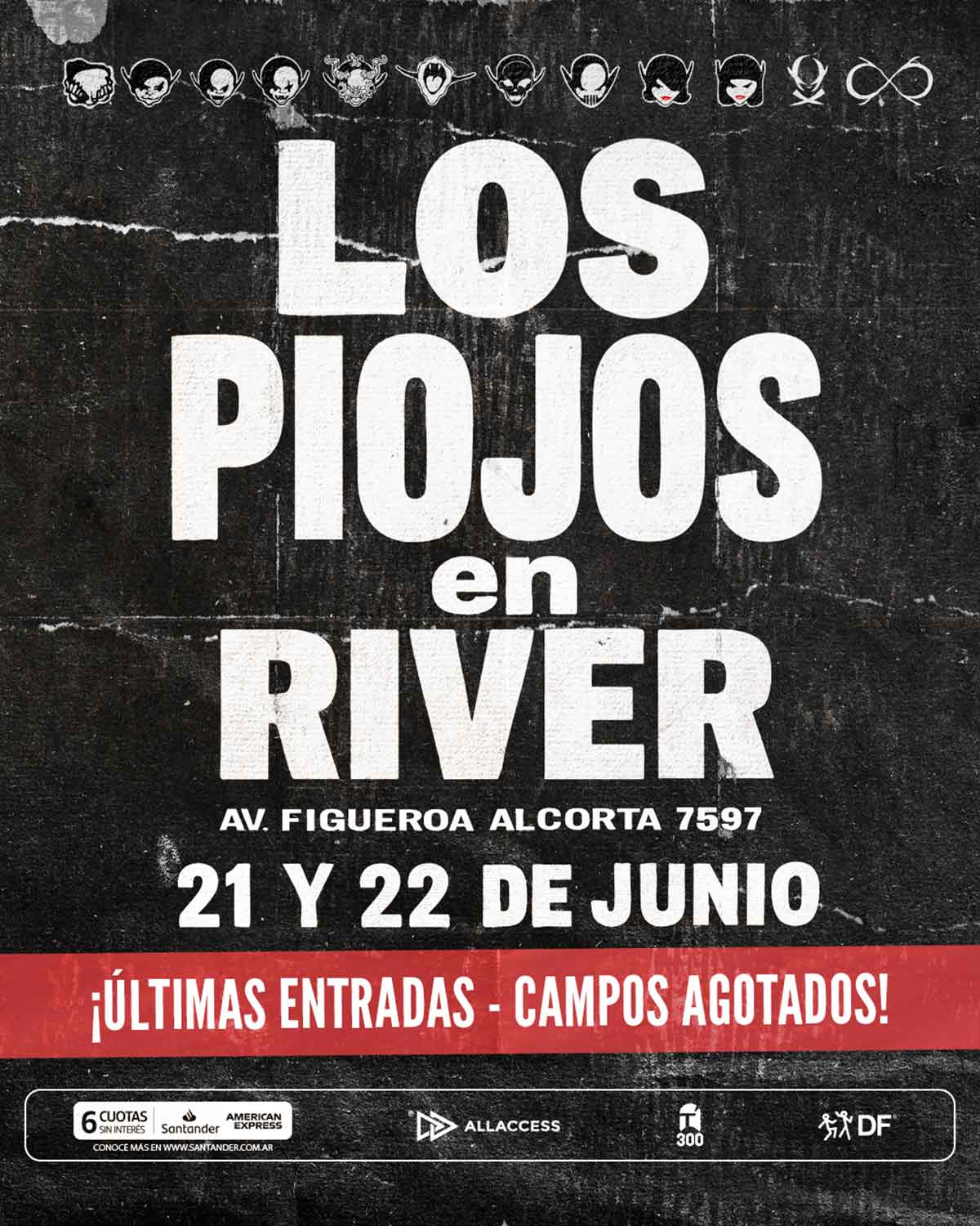 Los Piojos en Estadio River Plate