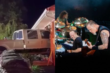 Camión incrustado en una casa / Metallica