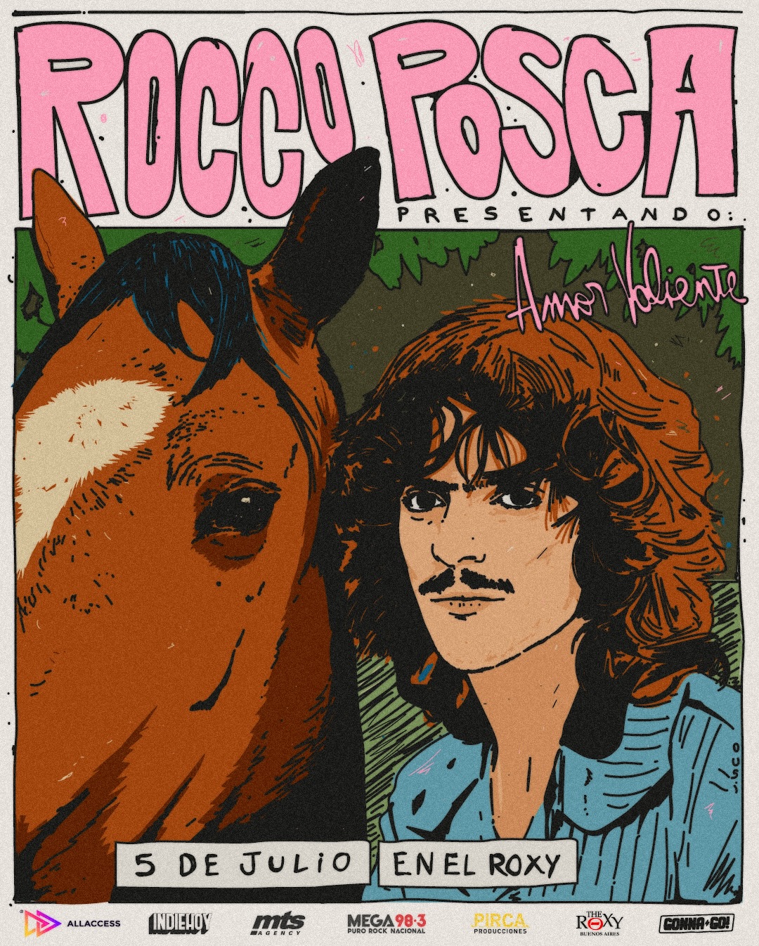 Rocco Posca en The Roxy Live