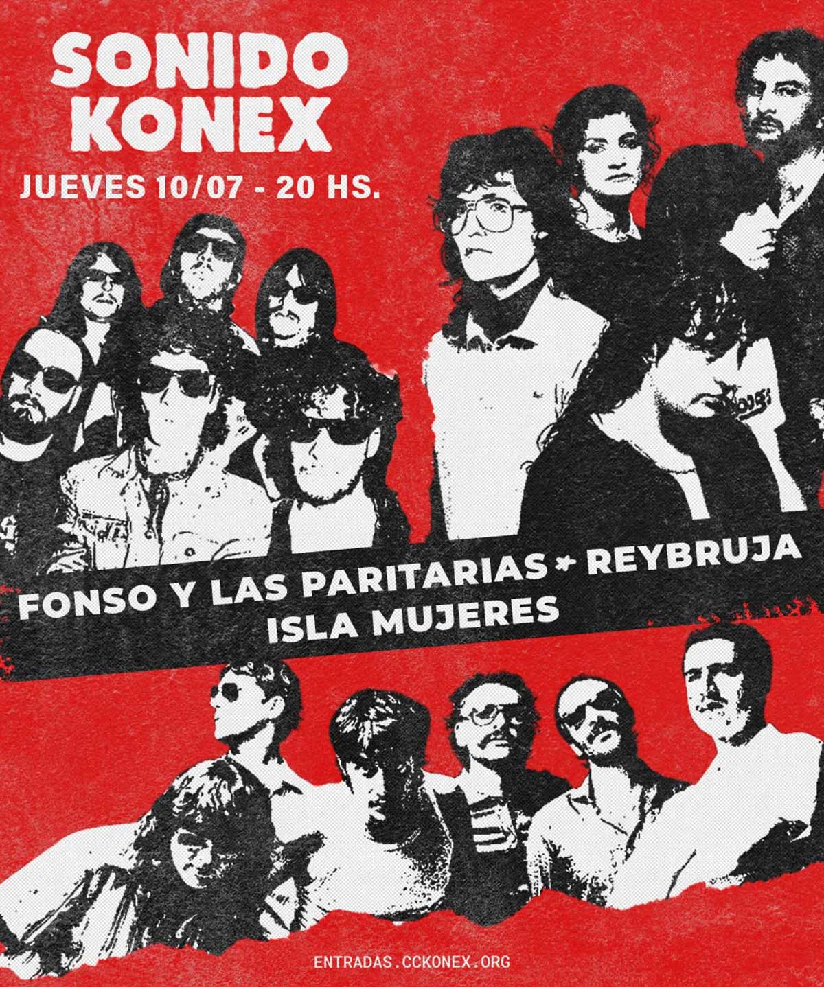Fonso, Isla Mujeres y Reybruja en Konex