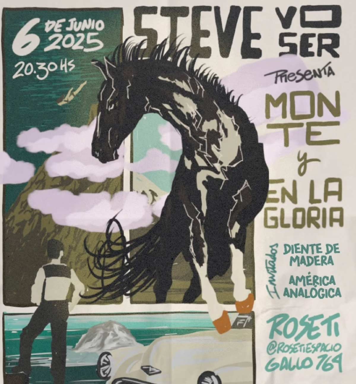Steve Voser, Diente de Madera y América Analógica en Roseti