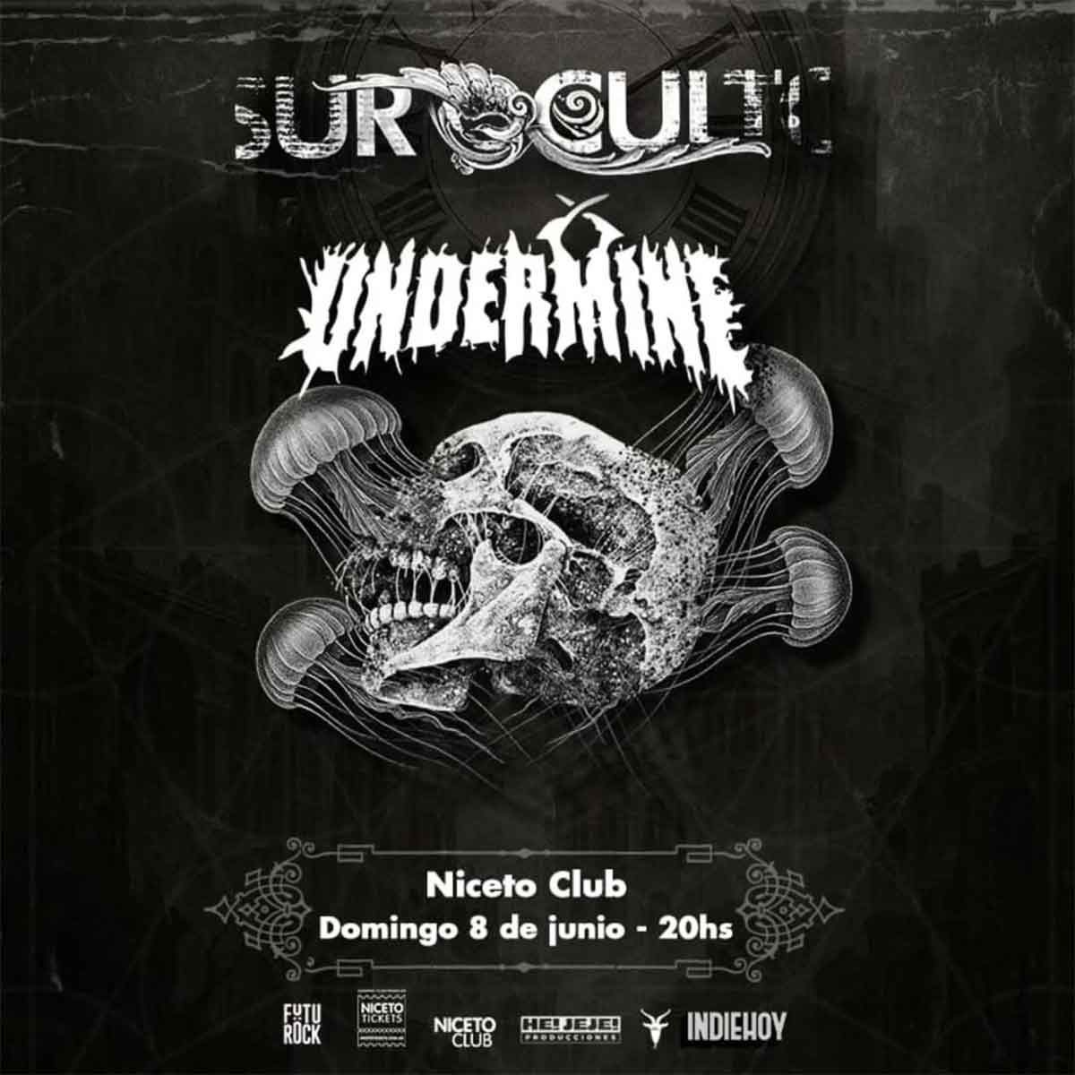 Sur Oculto y Undermine en Niceto Club