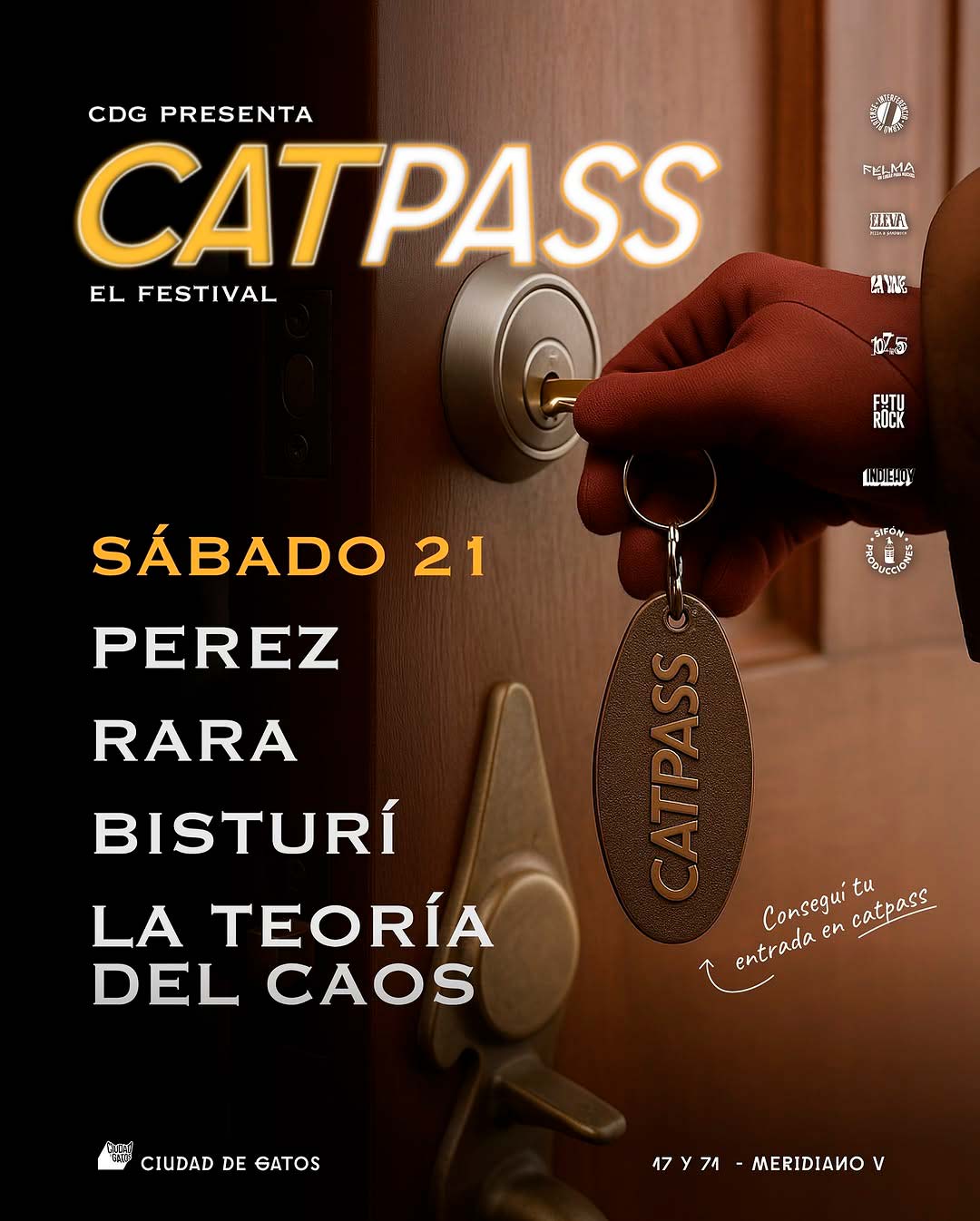 Catpass: Pérez + Bisturí + Rara + La teoría del caos en La Plata
