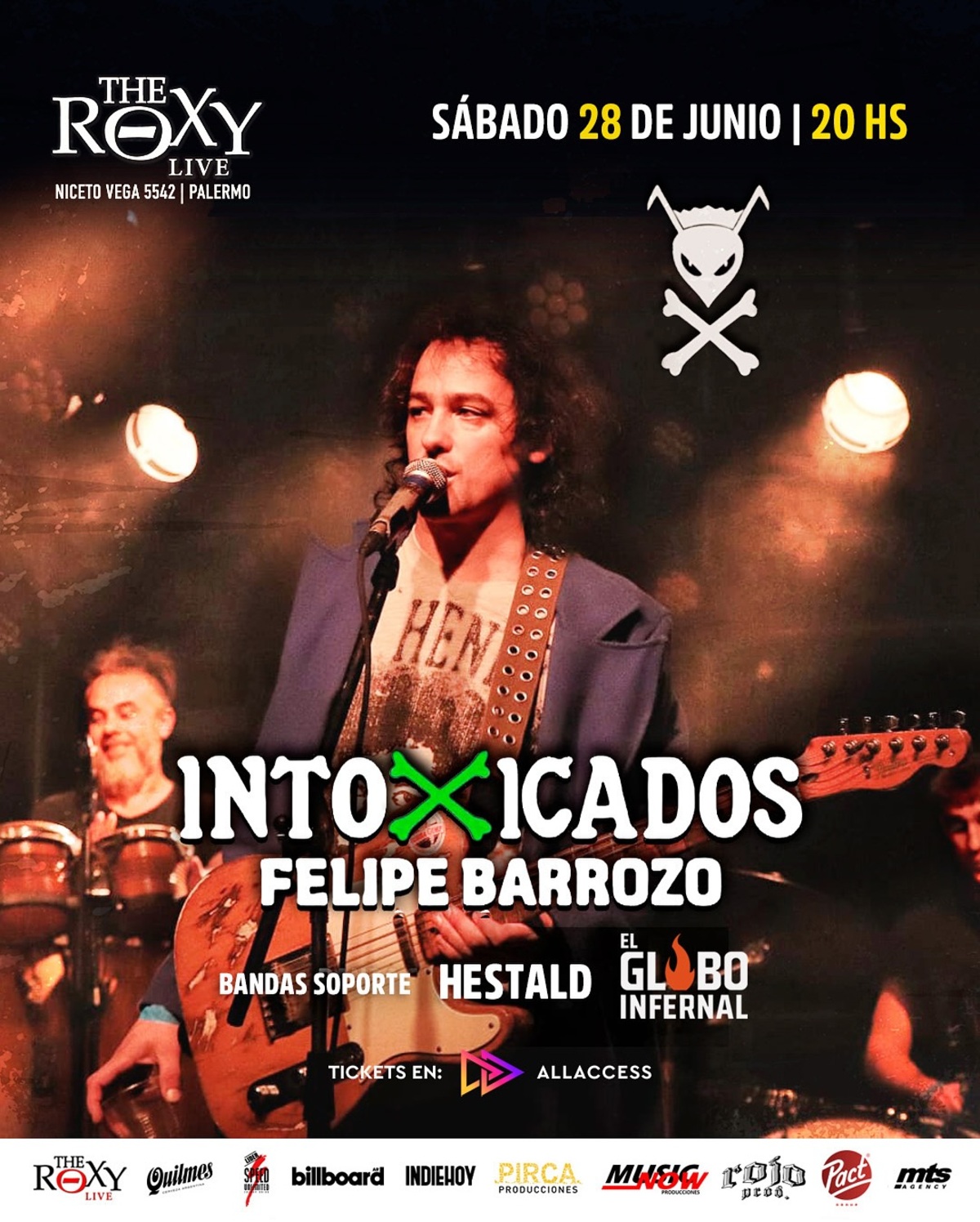Intoxicados x Felipe Barrozo en The Roxy Live