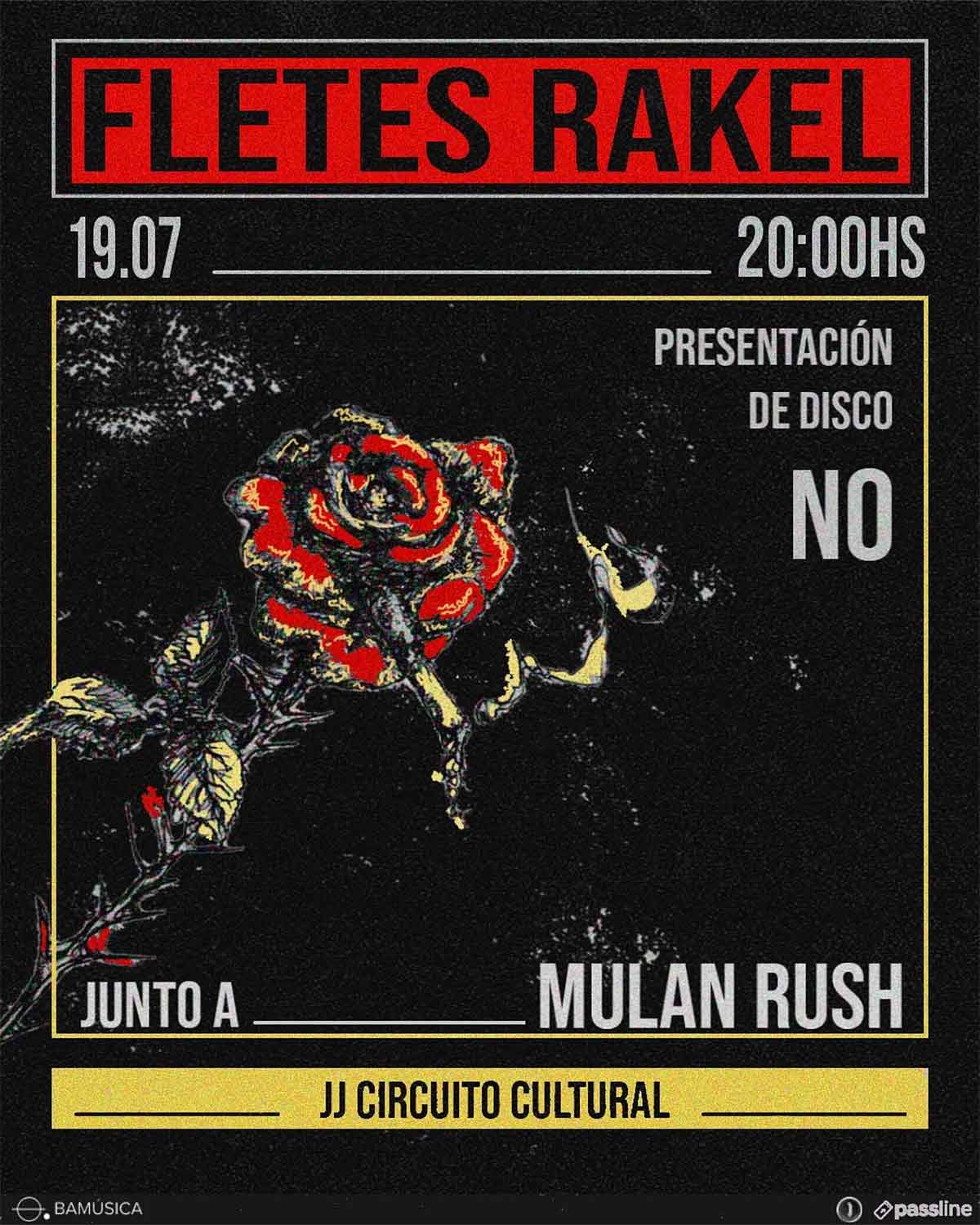 Fletes Rakel en JJ Circuito Cultural