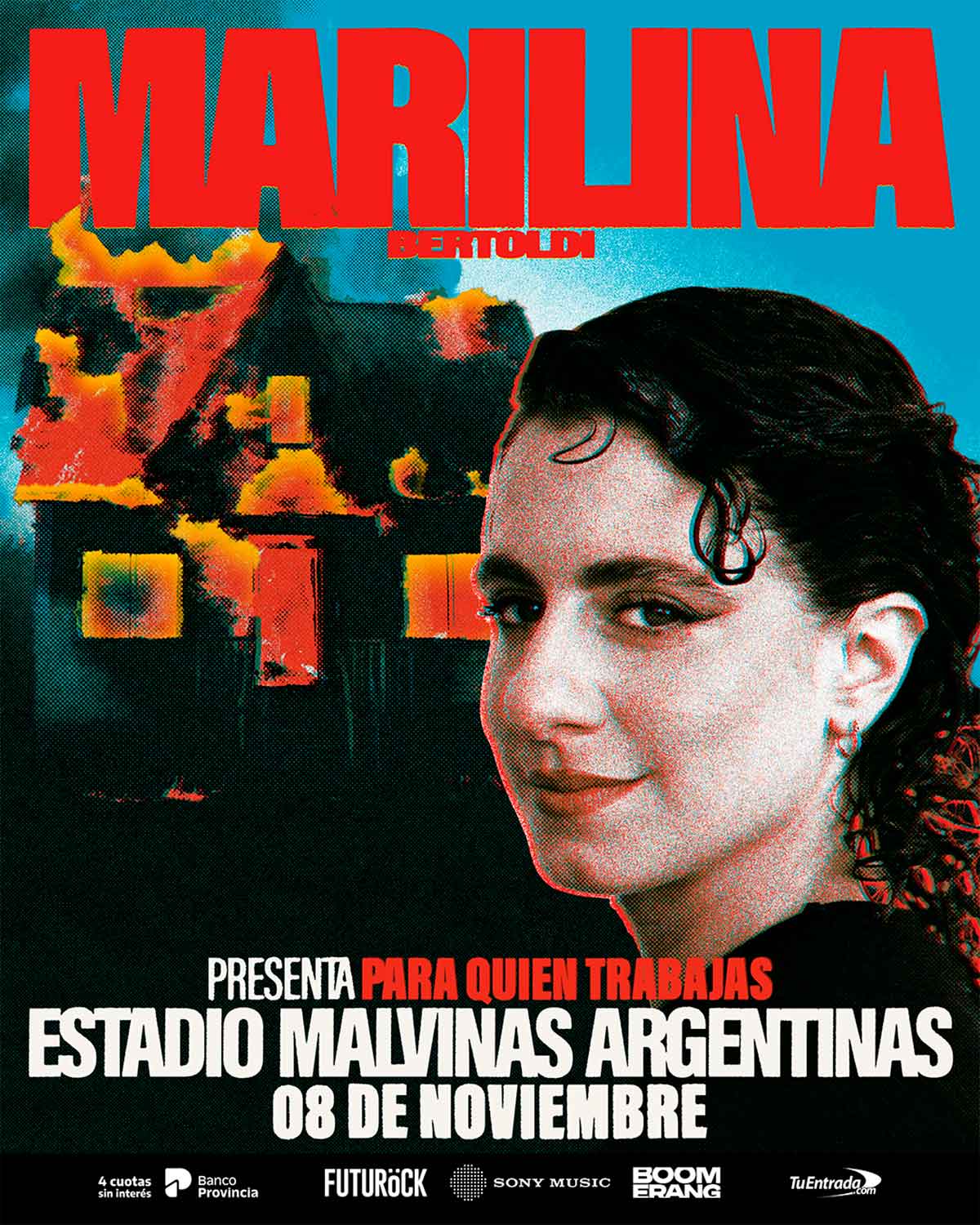 Marilina Bertoldi en Estadio Malvinas Argentinas