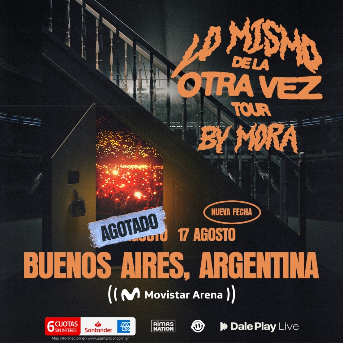 Mora en Movistar Arena