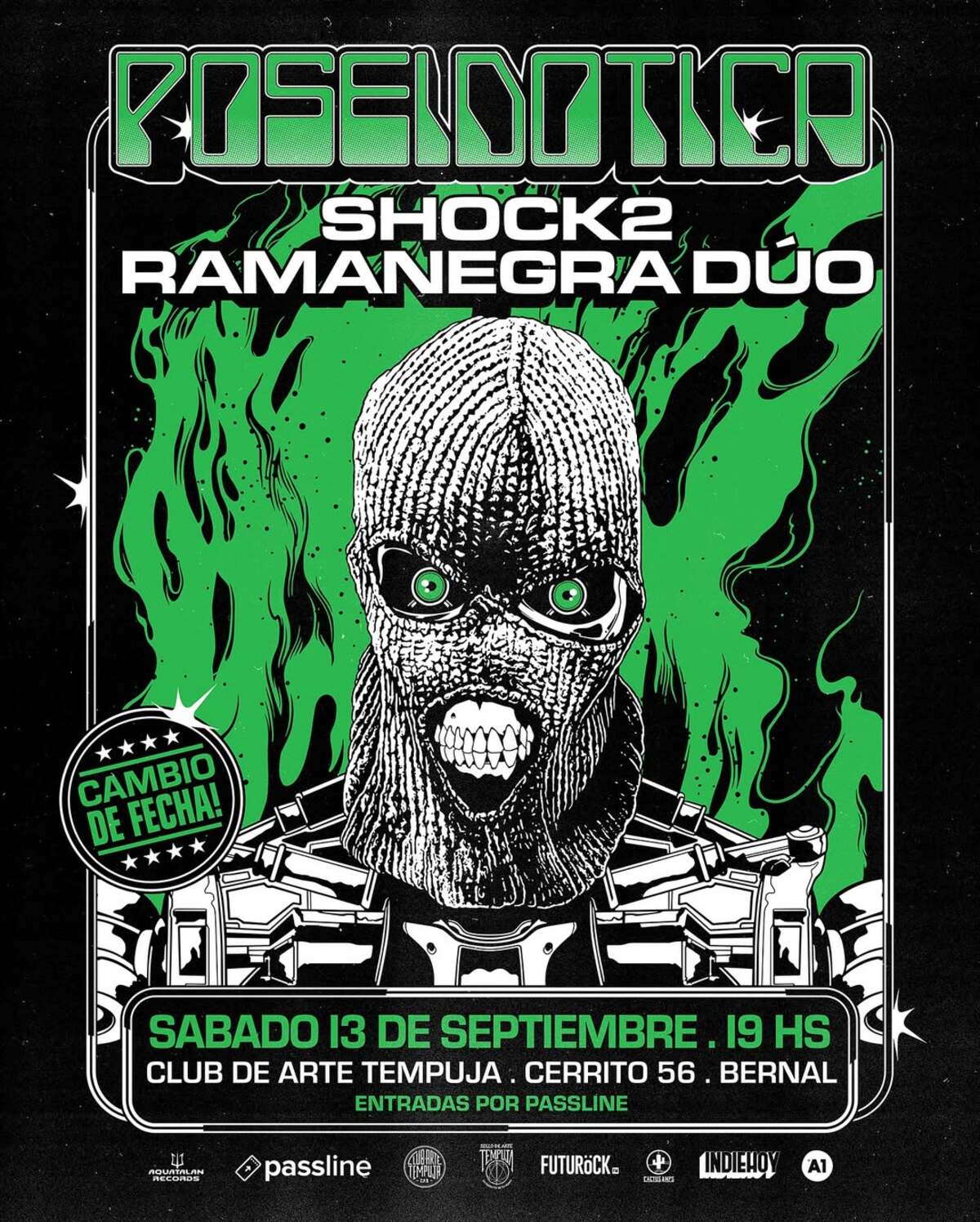 Poseidotica, Shock2 y RamaNegra Dúo en Tempuja