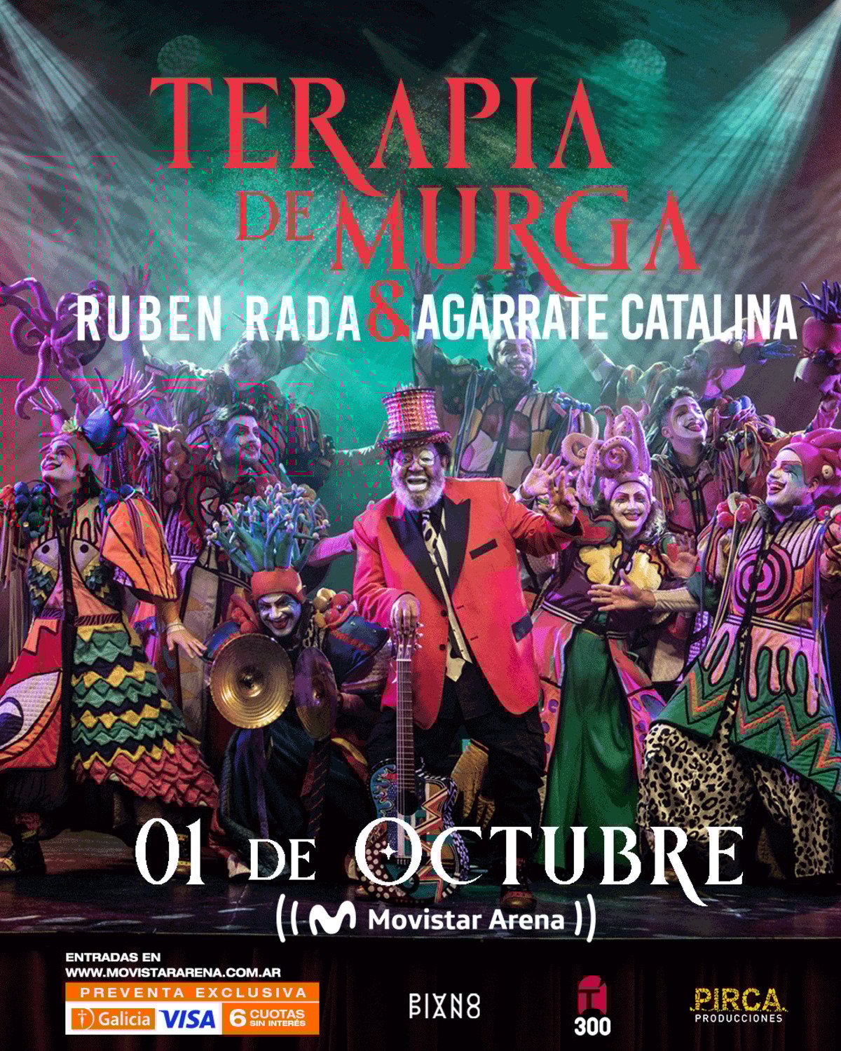 Rubén Rada y Agarrate Catalina en Movistar Arena