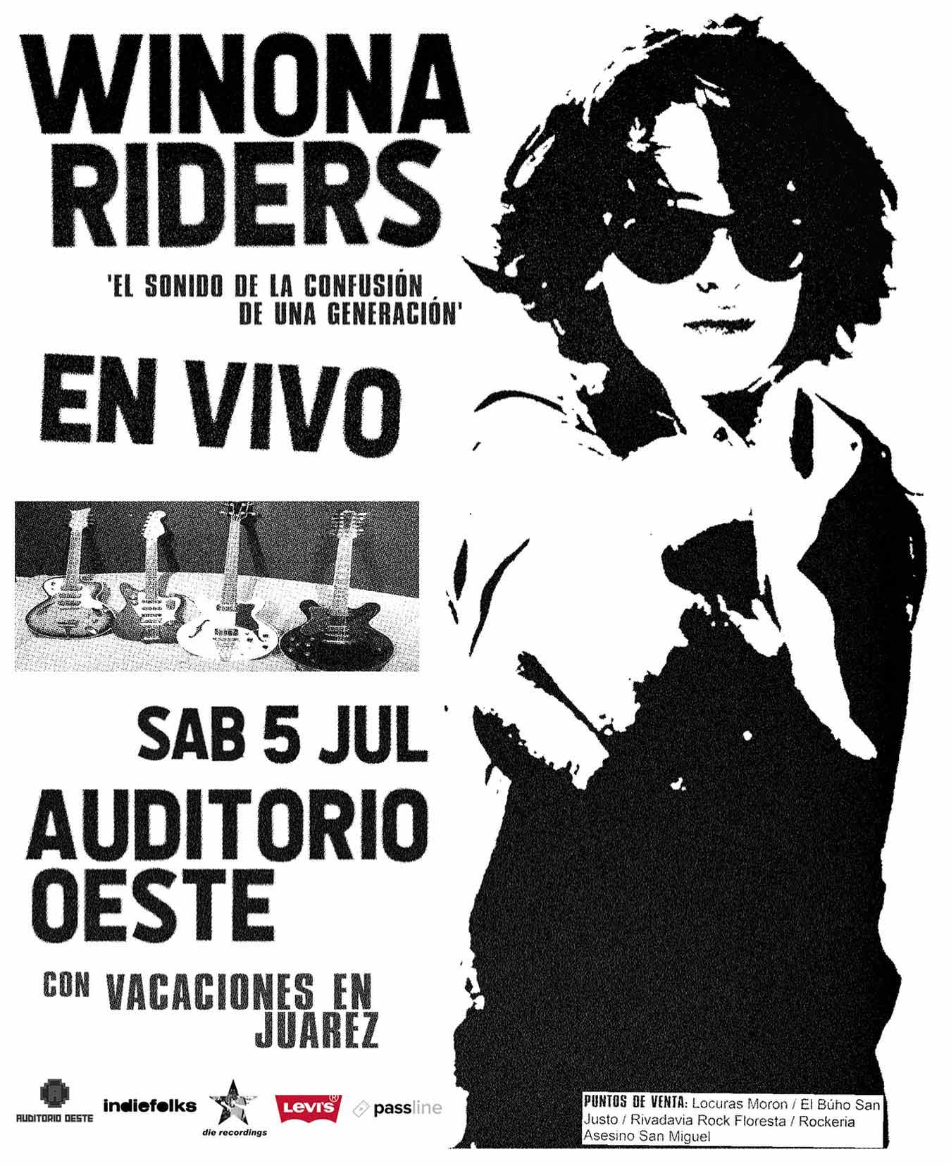Winona Riders en Auditorio Oeste