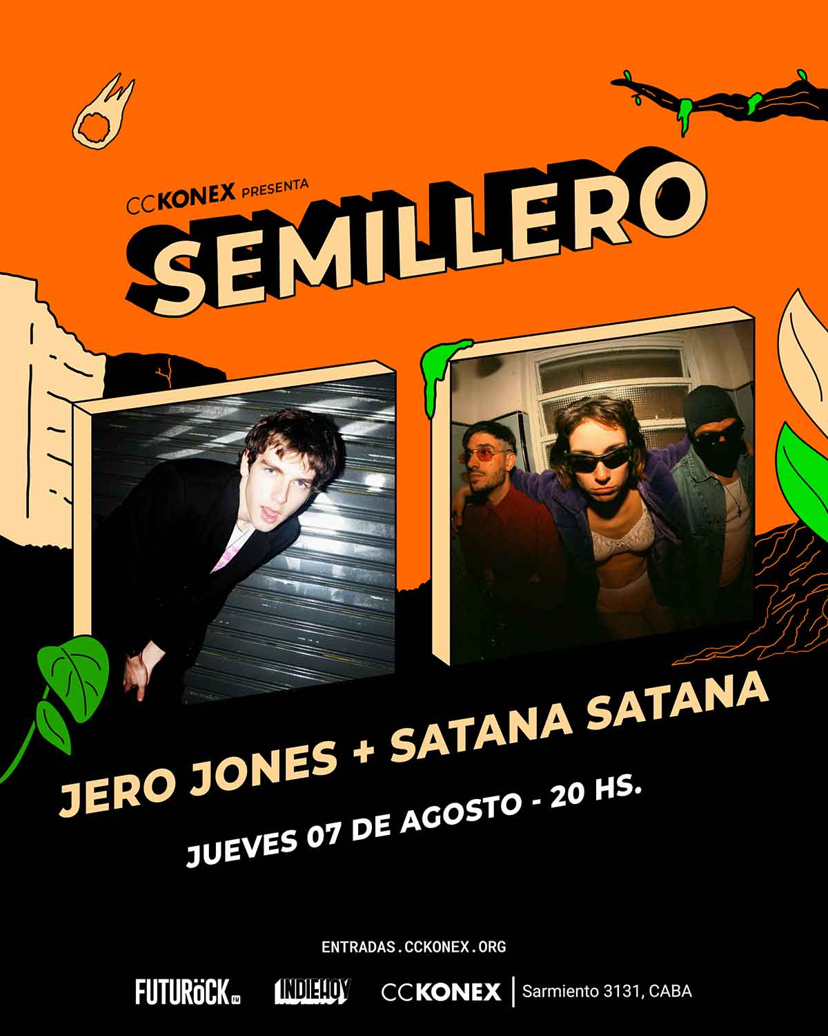 Jero Jones y Satana Satana en Konex