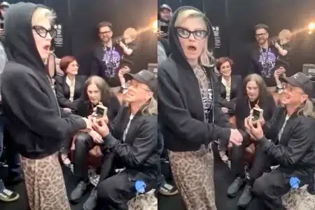 La hija de Ozzy Osbourne se comprometió durante el último show de Black Sabbath: El video La hija de Ozzy Osbourne se comprometió durante el último show de Black Sabbath