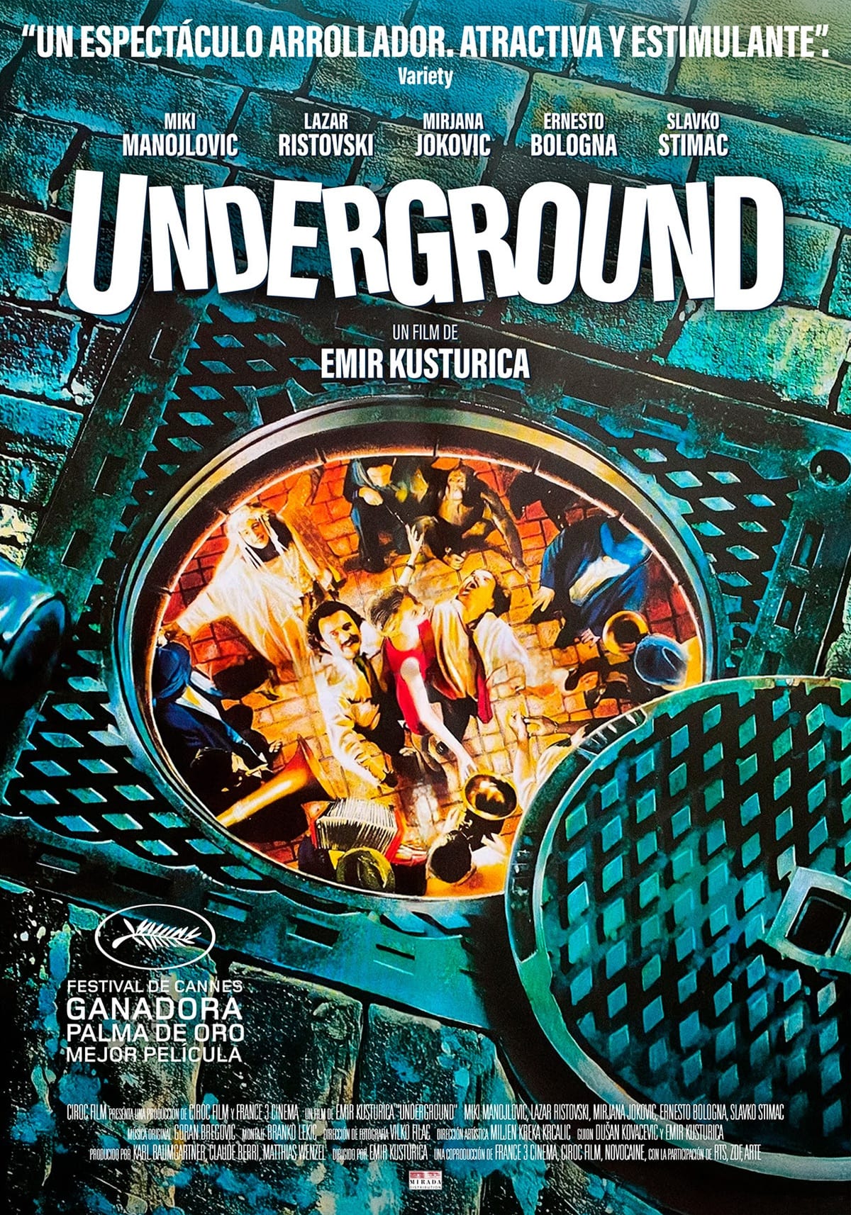 Póster de Underground, film de Kusturica