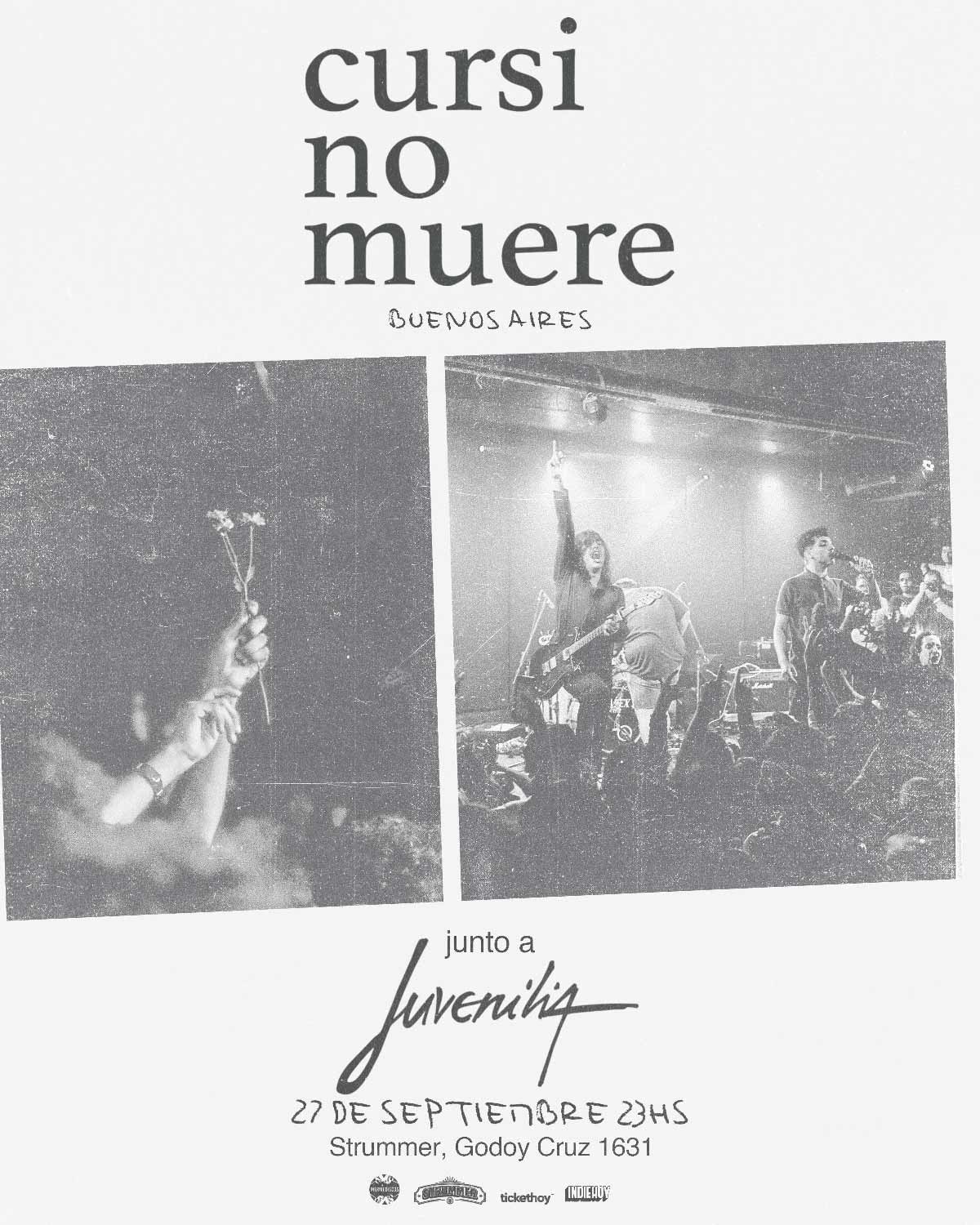 Cursi no muere y Juvenilia en Strummer Bar