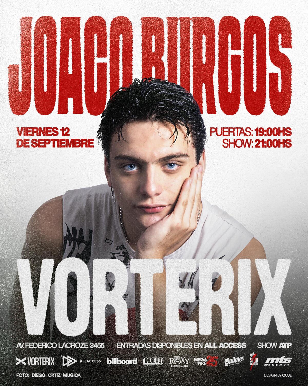 Joaco Burgos en Teatro Vorterix