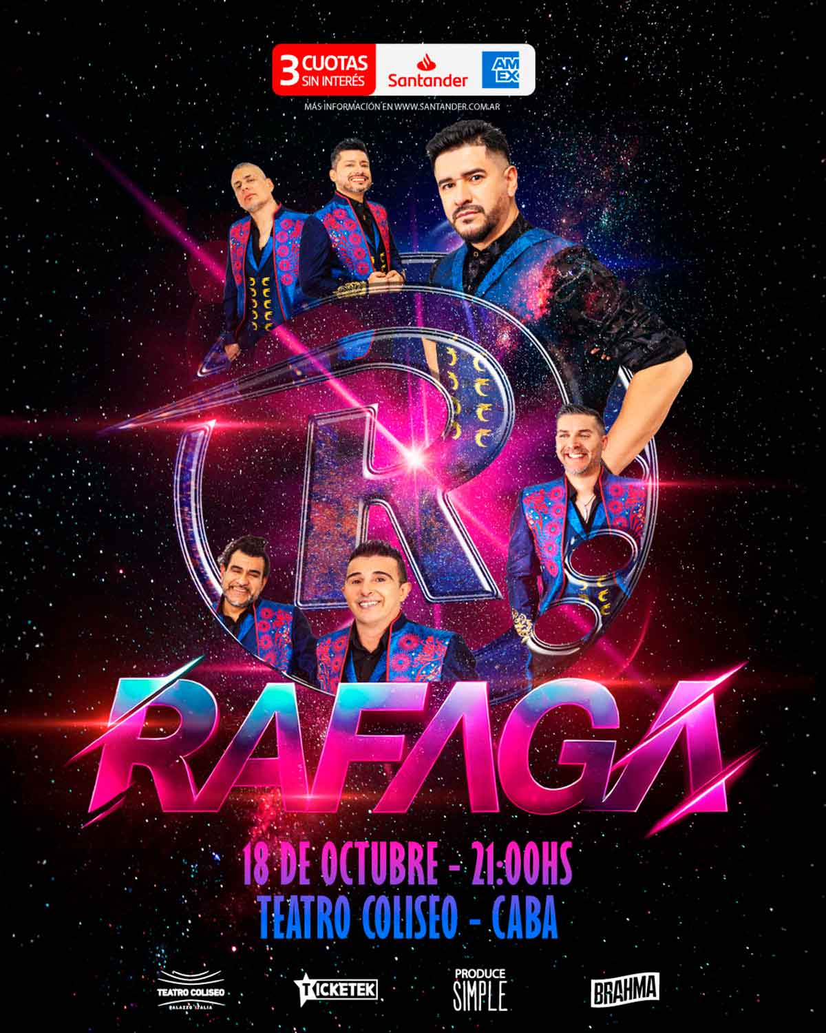 Ráfaga en Teatro Coliseo