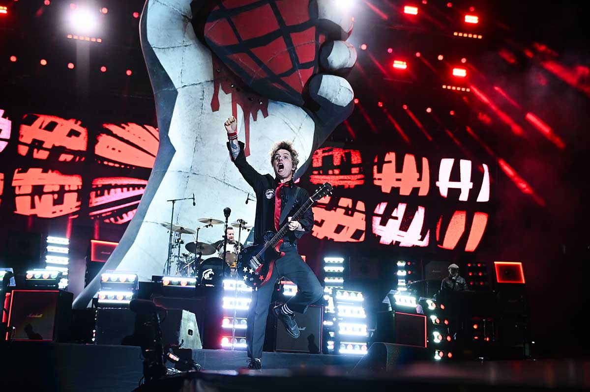 Green Day se presentó en Huracán en la noche del miércoles 3 de septiembre.