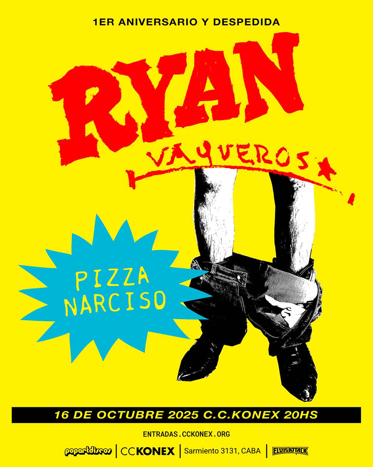 Ryan, Pizza y Narciso en Konex