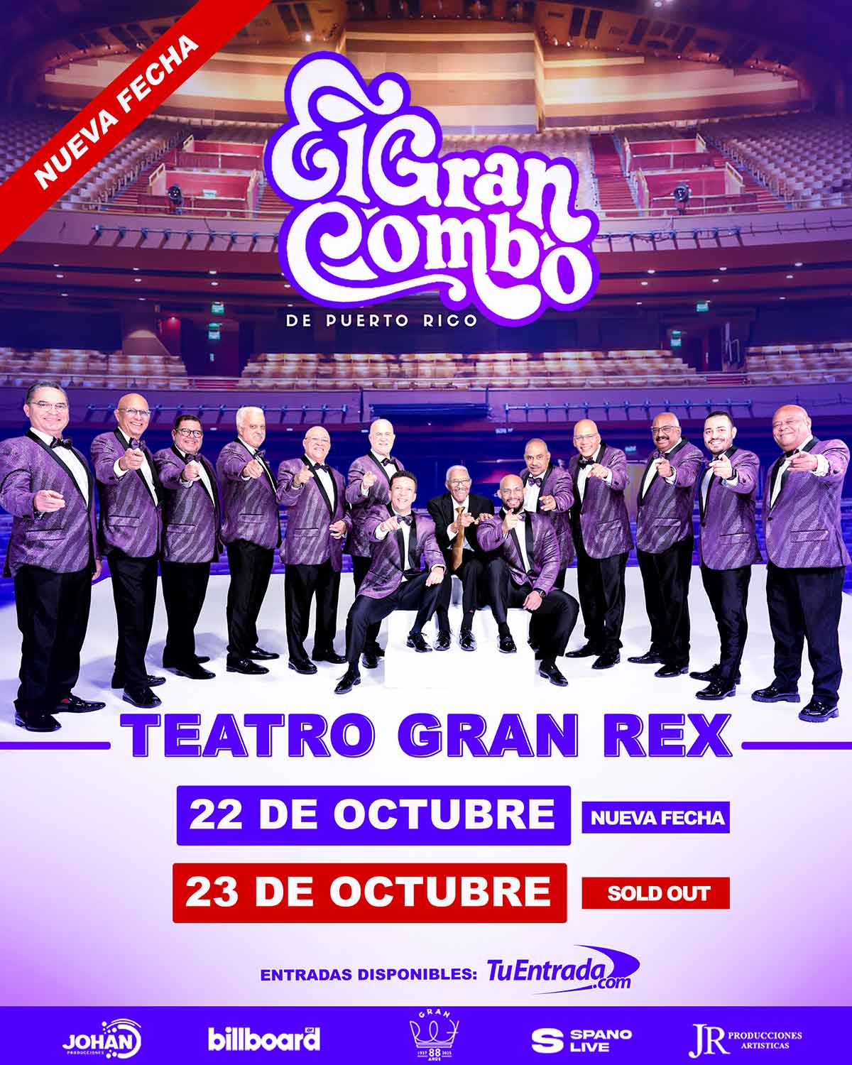 El Gran Combo de Puerto Rico en Argentina