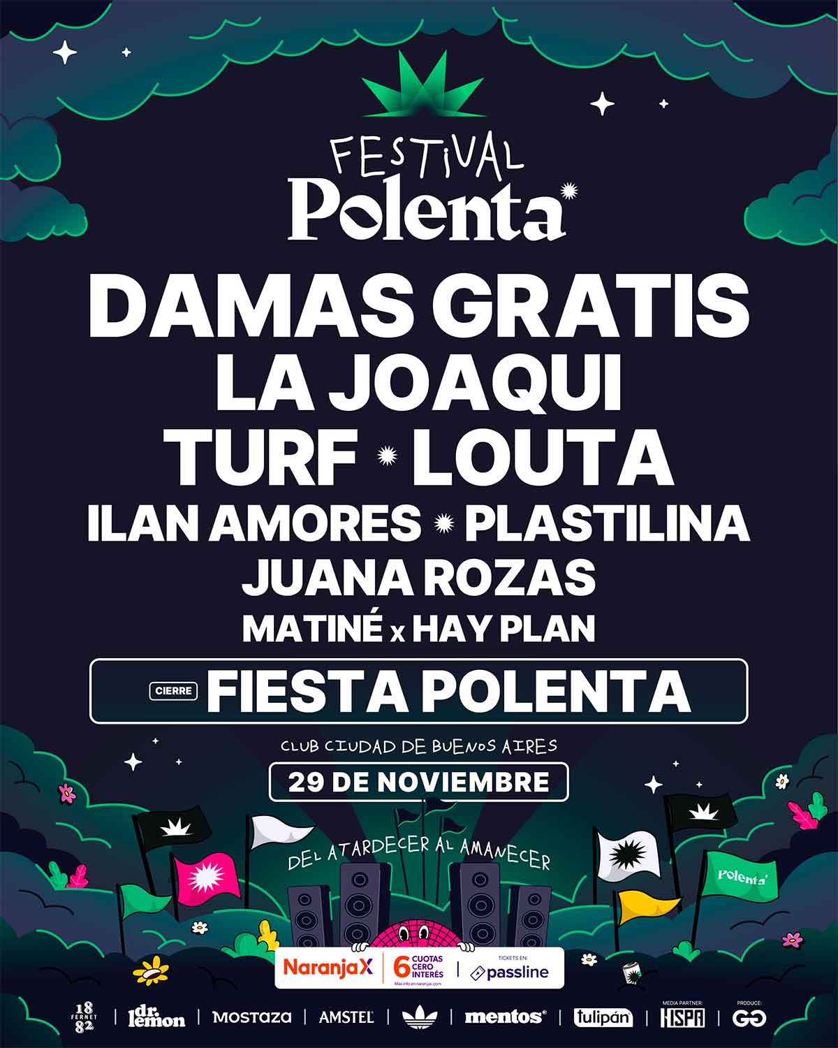 Festival Polenta en Club Ciudad de Buenos Aires
