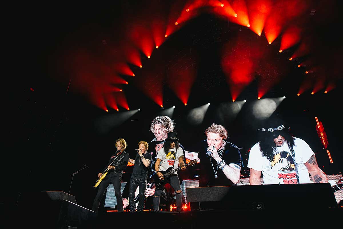 Guns N' Roses en el show del 18 de octubre en Buenos Aires