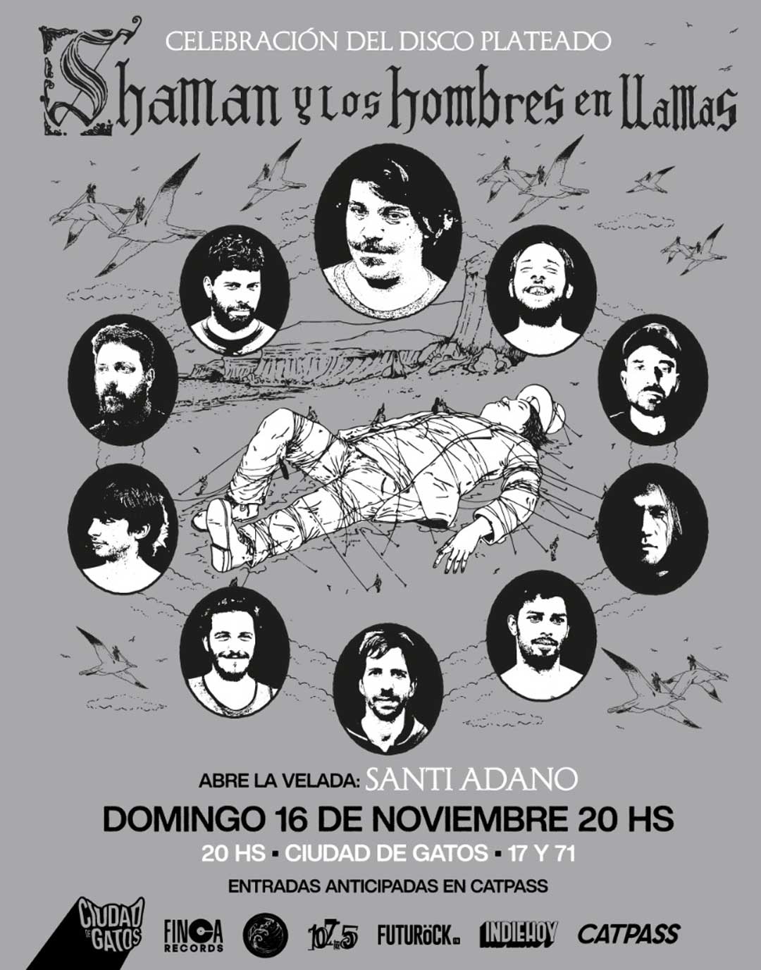 Shaman y los hombres en llamas en La Plata